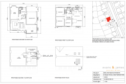 Proposed floorpans for a side two storey extension, rear single storey extension and loft conversion
