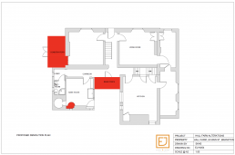 Proposed demolition plan for parts of a listed building